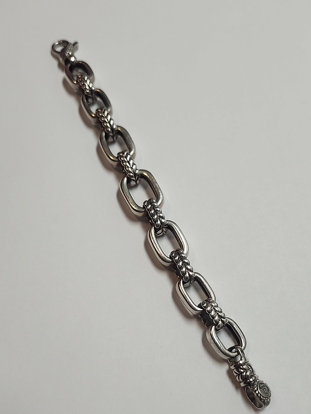 JAI by John Hardy Bold Basketweave & Rectangle Sterling Silver Bracelet